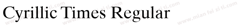 Cyrillic Times Regular字体转换